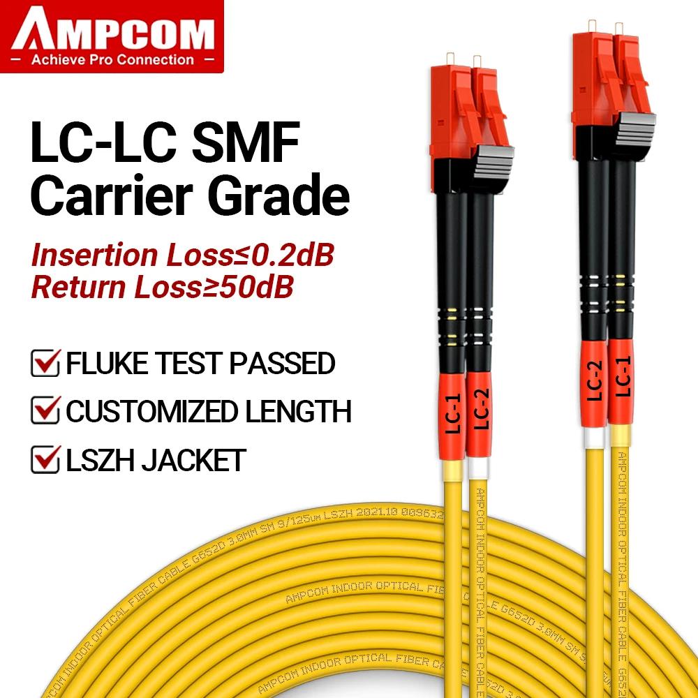 AMPCOM LC-LC UPC ,   ÷ ġ ̺, SMF 9/125 m    ΰ  2.0mm  ڵ